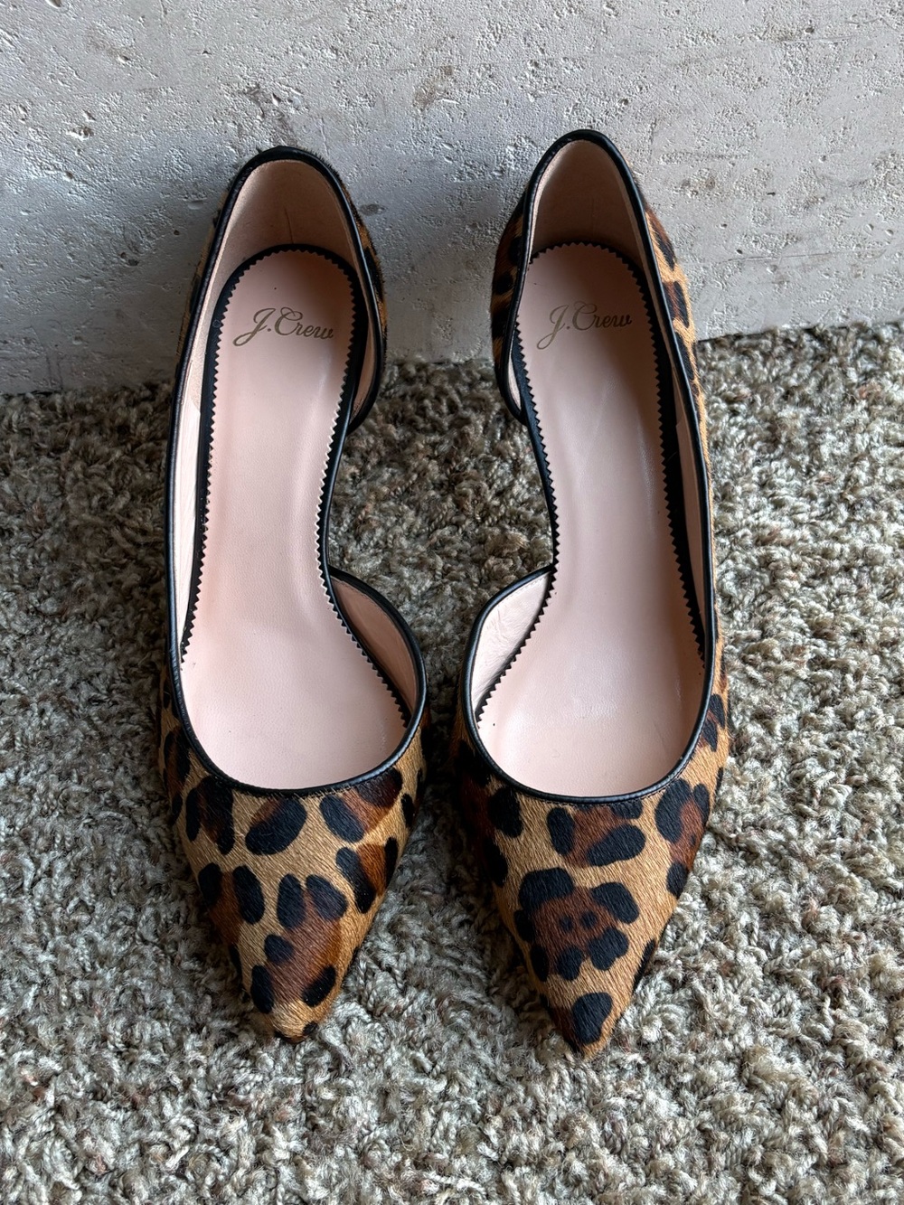 J. Crew Leopard-Print Pointed Toe Heels